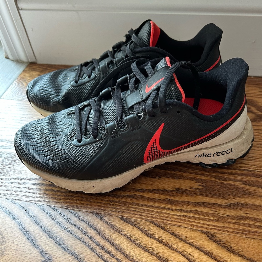 Nike Black and Pink Golf Shoes